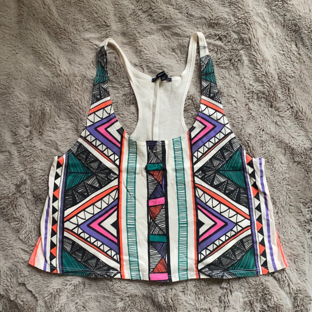 UO Truly Madly Tribal Print Crop Top